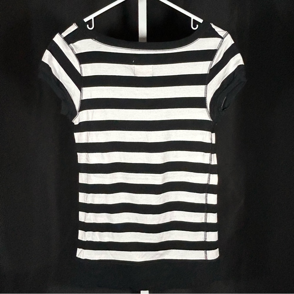 New York Poof Excellence Juniors (Set of 2) Striped Tees Size Large - Picture 3 of 10